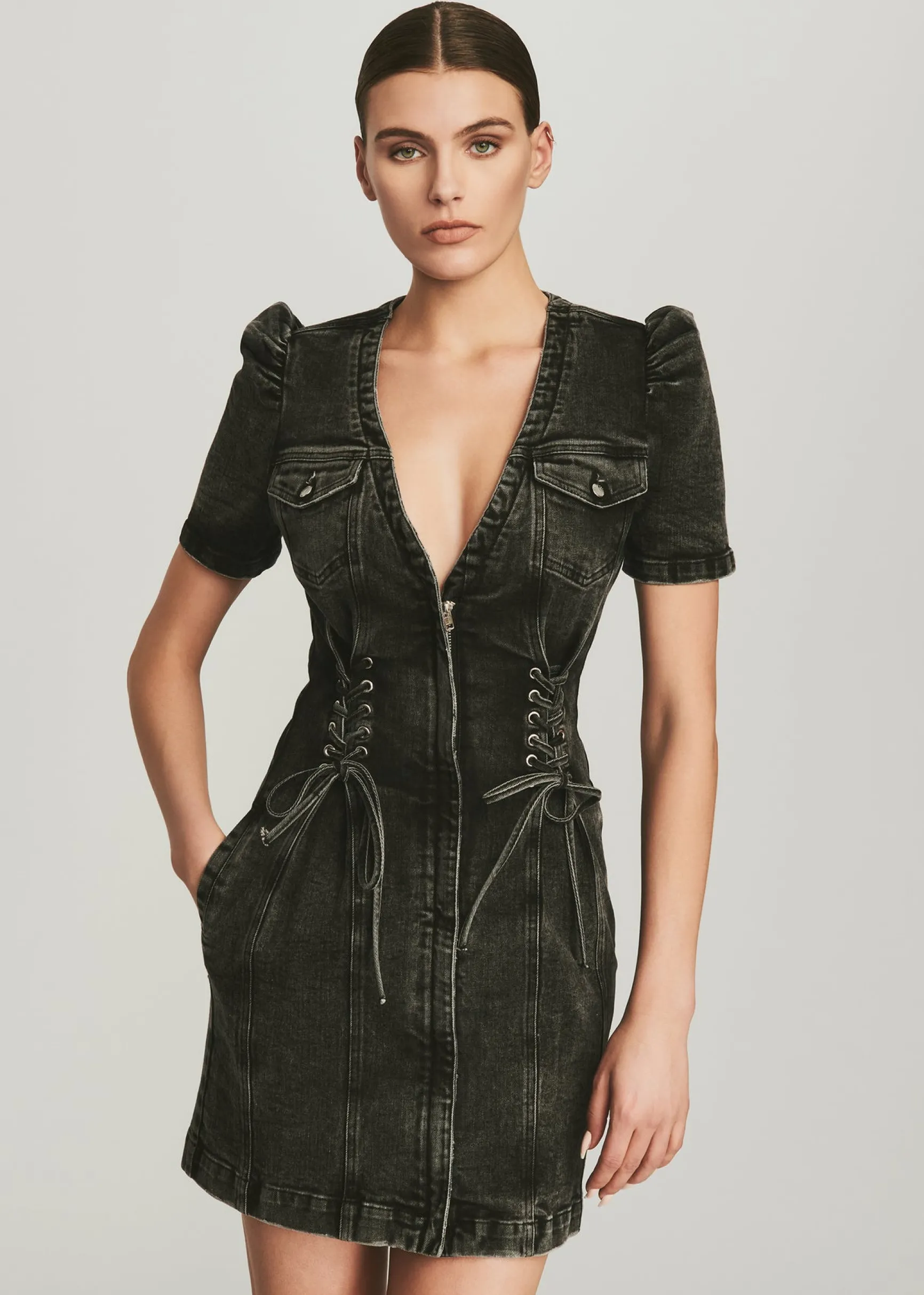 stasha_dress_1.webp RETROFÊTE*Retrofete Stasha Dress Obsidian Black