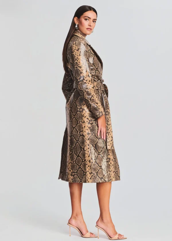 Jackets*Retrofete Steffan Leather Coat Tannin Snake