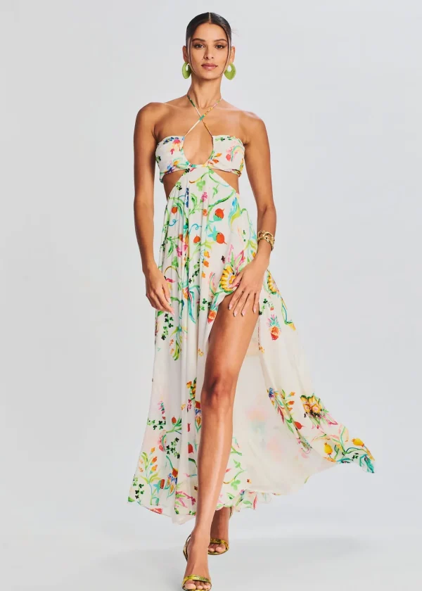 Honeymoon Looks*Retrofete Susan Maxi Dress White