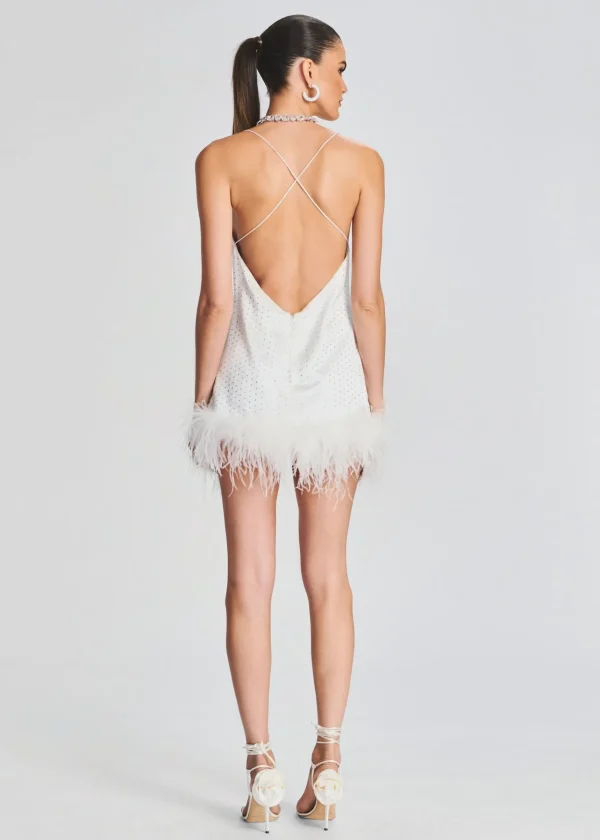 Reception Dresses*Retrofete Susana Feather Dress White