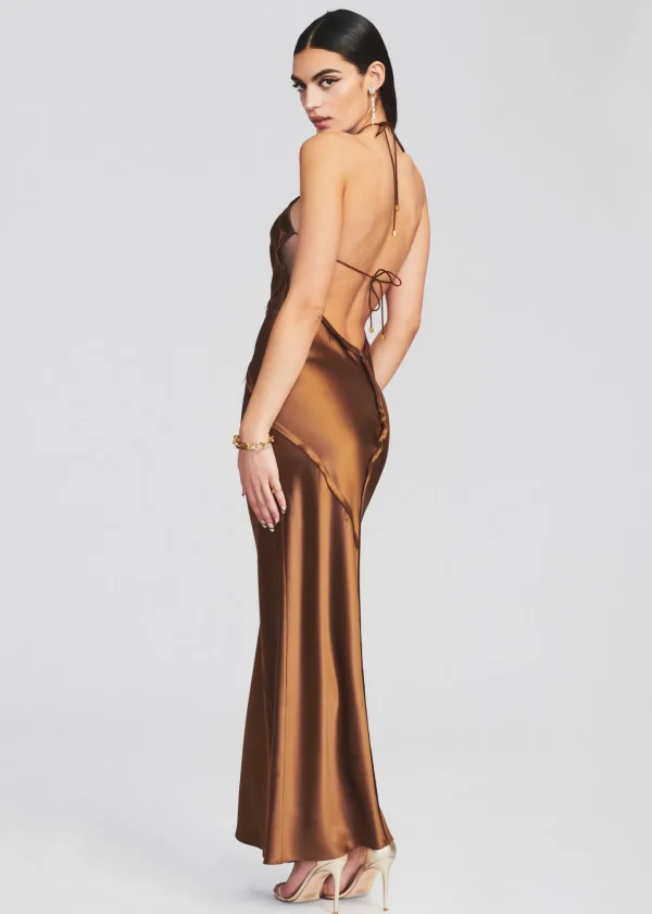 Gowns*Retrofete Sylvia Dress Cognac