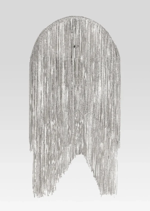 Handbags*Retrofete Talia Large Crystal Bag White/Silver
