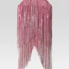 Guest Of*Retrofete Talia Small Crystal Logo Bag Pink