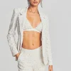 Jackets*Retrofete Taurus Sequin Jacket Stone White