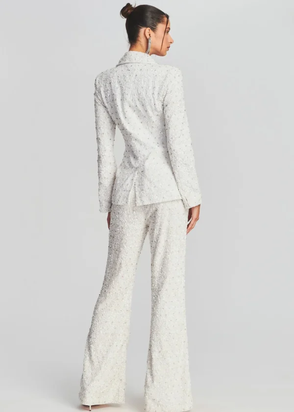 Jackets*Retrofete Taurus Sequin Jacket Stone White