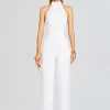 Honeymoon Looks*Retrofete Taylor Tie Back Jumpsuit White