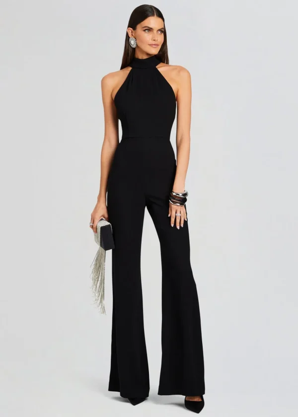 Night Out*Retrofete Taylor Tie Back Jumpsuit Black