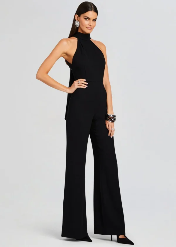 Night Out*Retrofete Taylor Tie Back Jumpsuit Black