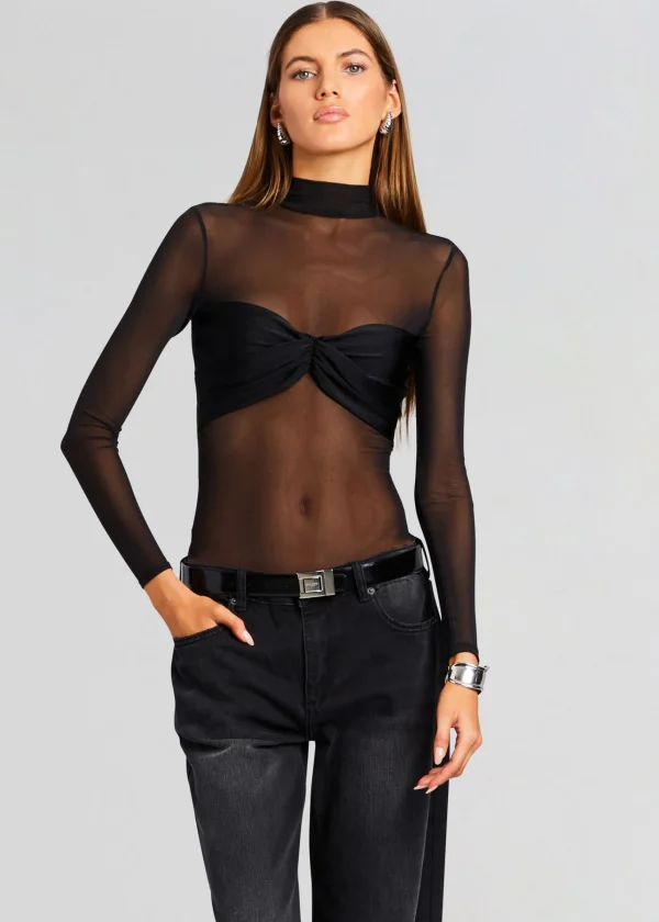 Tops*Retrofete Tonia Bodysuit Black