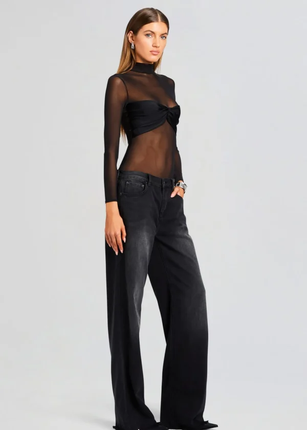 Tops*Retrofete Tonia Bodysuit Black