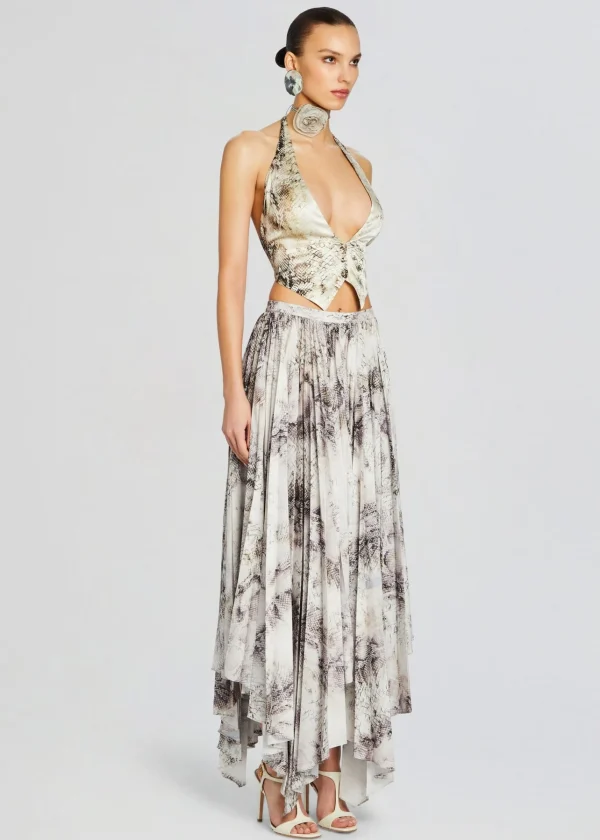 RETROFÊTE*Retrofete Traci Skirt Vintage Snake