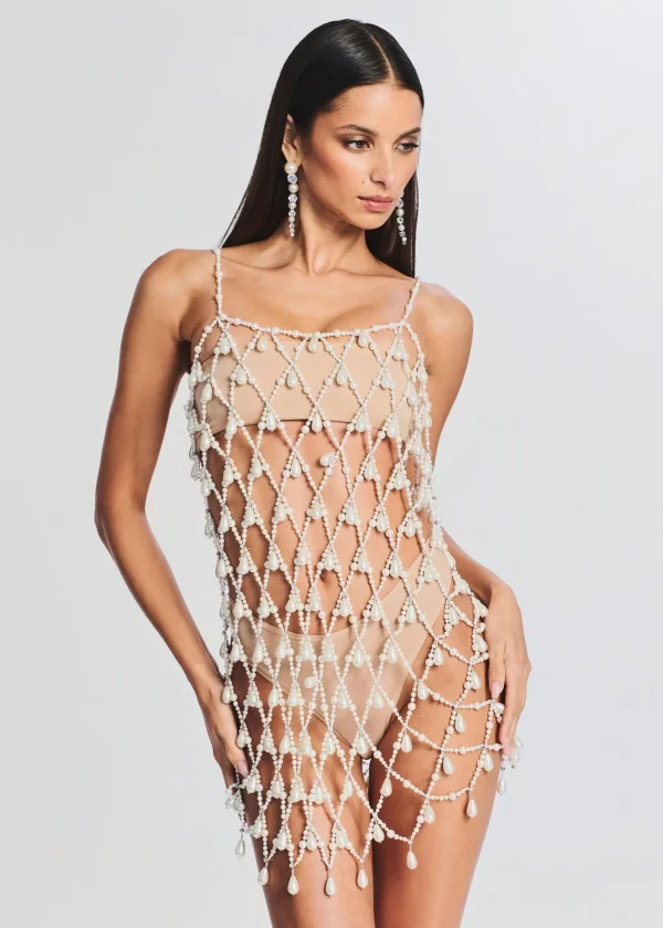 RETROFÊTE*Retrofete Tulum Pearl Dress White