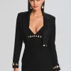 Jackets*Retrofete Tyla Blazer Black/Silver