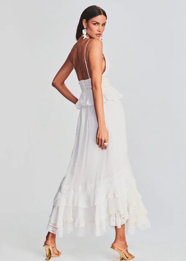 Bachelorette Party*Retrofete Tyra Long Dress White