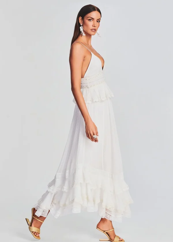 Rehearsal Dinner*Retrofete Tyra Long Dress White