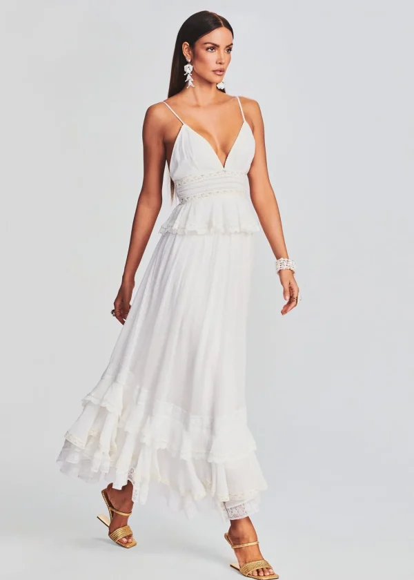 Rehearsal Dinner*Retrofete Tyra Long Dress White