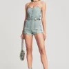 Final Sale*Retrofete Ula Romper Porcelain Blue
