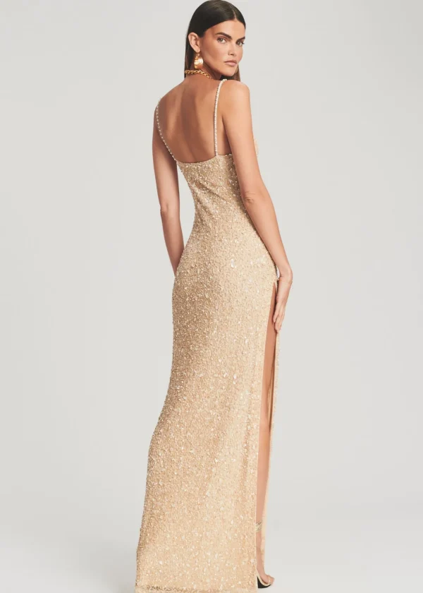 Dresses*Retrofete Valencia Sequin Dress Sea Shell