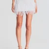 Bachelorette Party*Retrofete Valli Skirt White Pearl