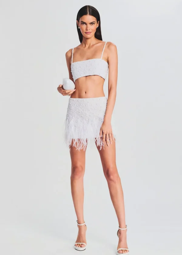 Bachelorette Party*Retrofete Valli Skirt White Pearl
