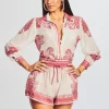Tops*Retrofete Vanessa Buttoned Shirt Pink Flowers