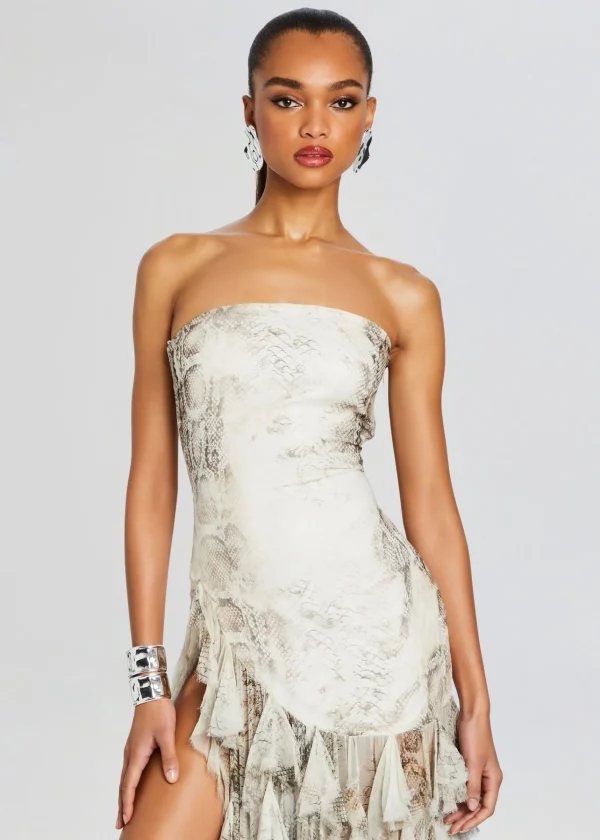RETROFÊTE*Retrofete Verena Silk Dress Vintage Snake