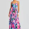 Resort '24*Retrofete Vesa Corset Long Dress Multicolor