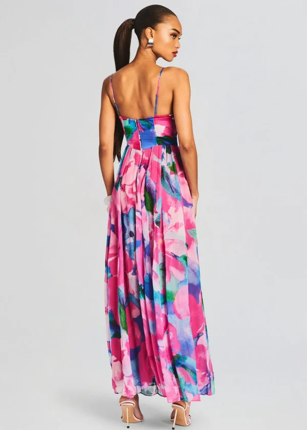 Trending*Retrofete Vesa Corset Long Dress Multicolor