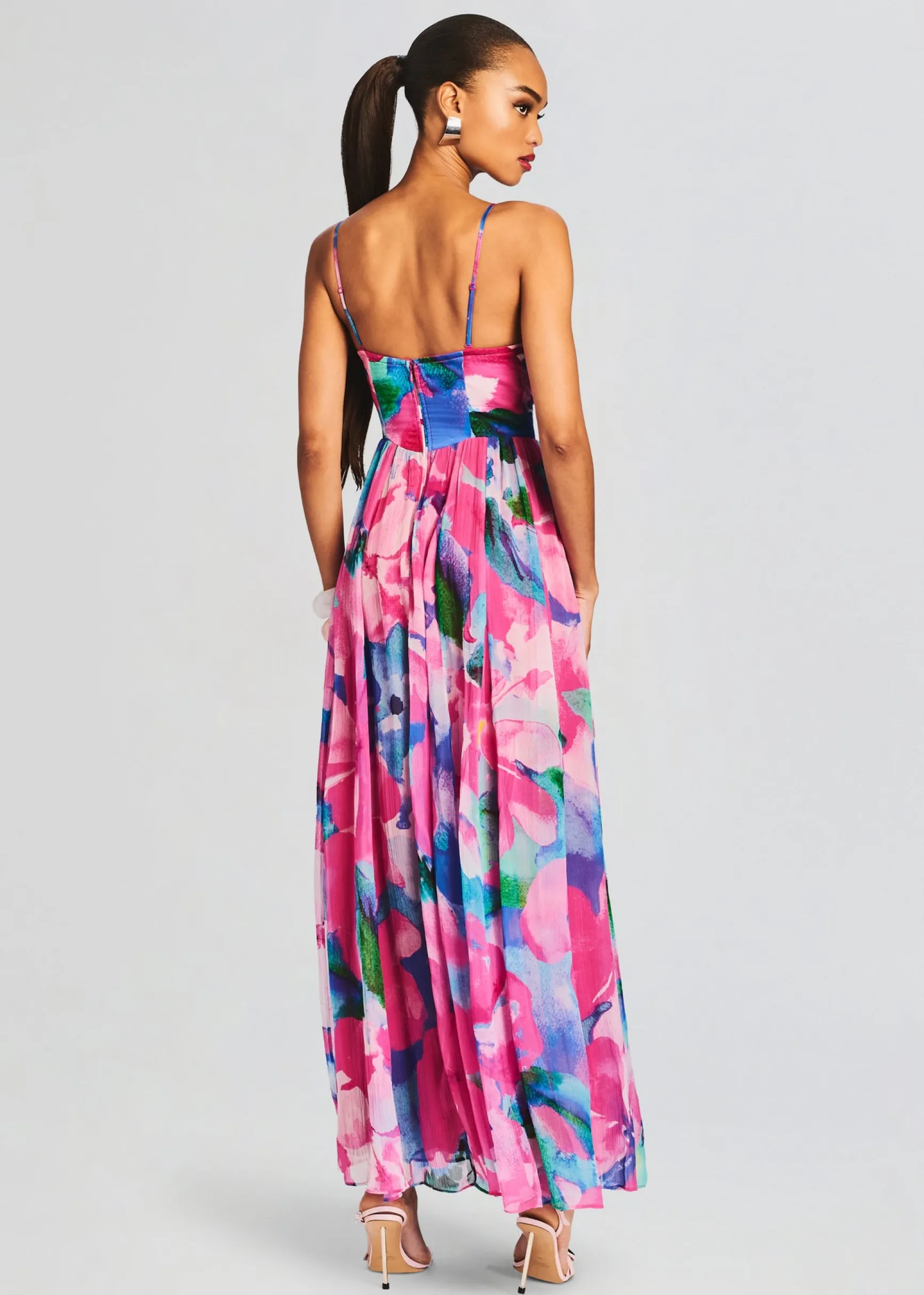 vesa_corset_long_dress_3.webp Tropical Hues*Retrofete Vesa Corset Long Dress Multicolor