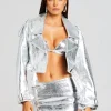 Jackets*Retrofete Victoria Leather Jacket Silver