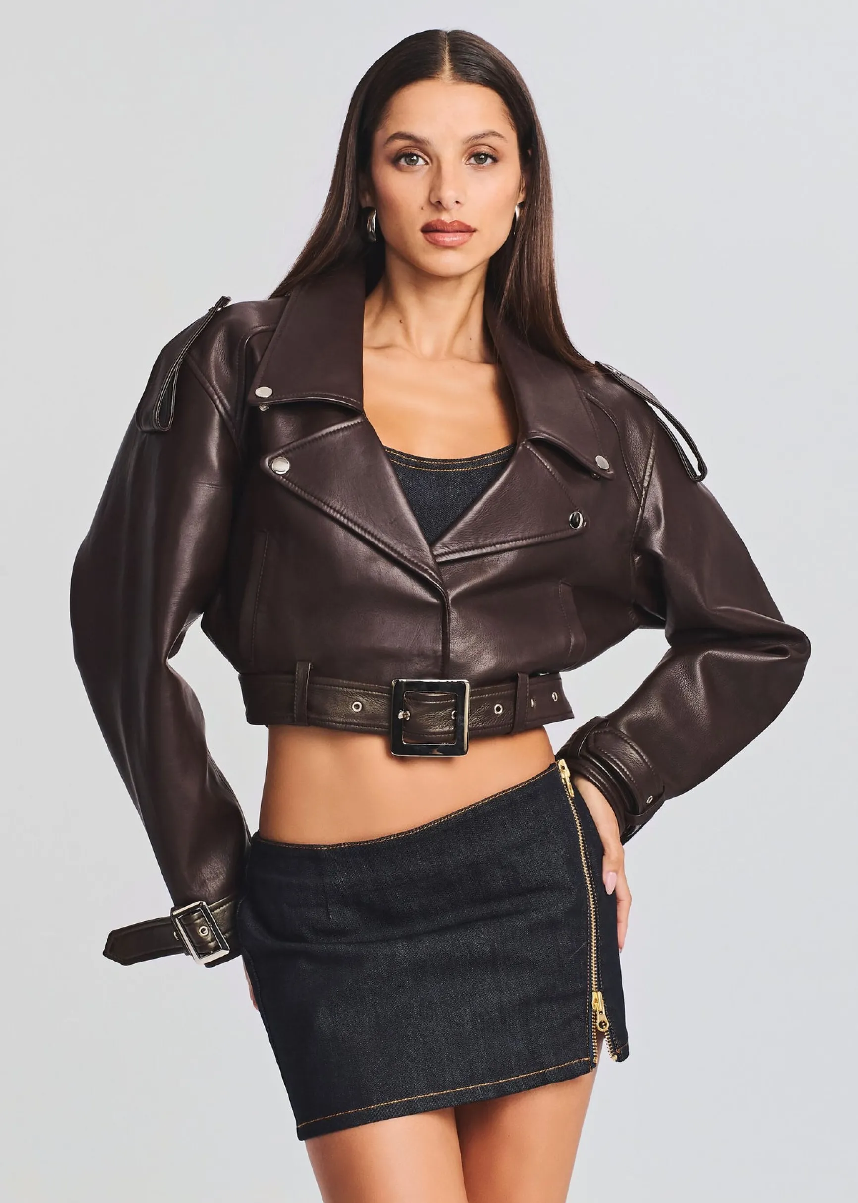 victoria_leather_jacket_0-7.webp Outerwear*Retrofete Victoria Leather Jacket Dark Chocolate