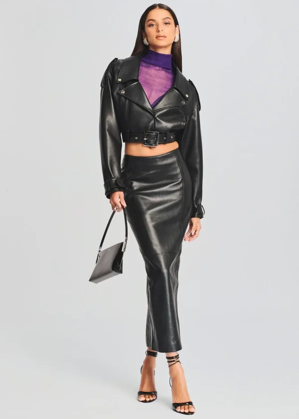 Outerwear*Retrofete Victoria Leather Jacket Black