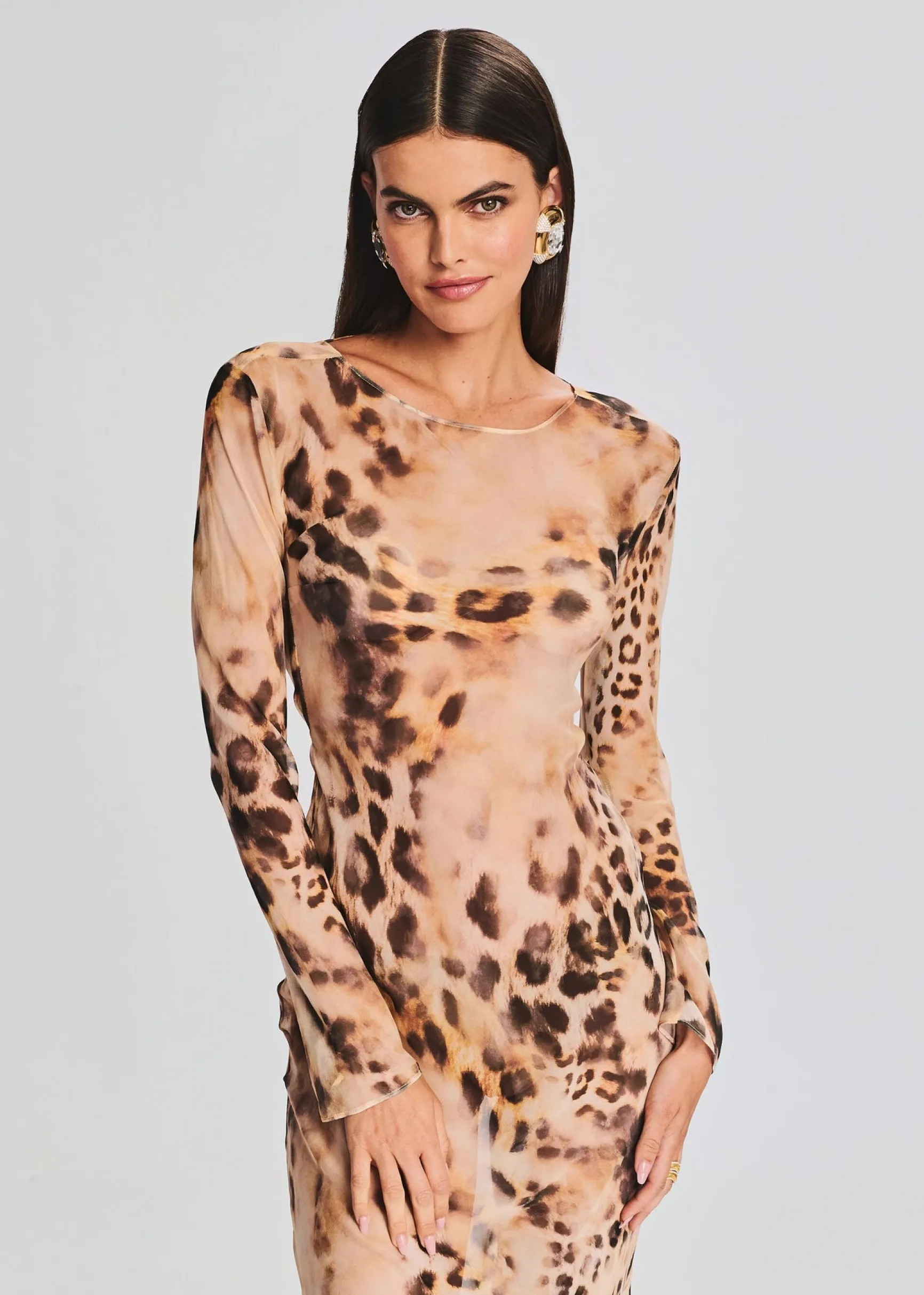 vienna_silk_dress_1-2.webp RETROFÊTE*Retrofete Vienna Silk Dress Vintage Cheetah