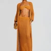 Sheer Bliss*Retrofete Viola Long Cover Up Tobacco