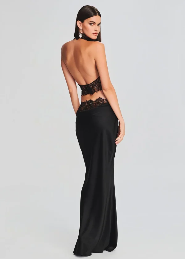 Sheer Bliss*Retrofete Violet Lace Top Black