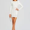 Dresses*Retrofete Virginia Embellished Knit Dress White