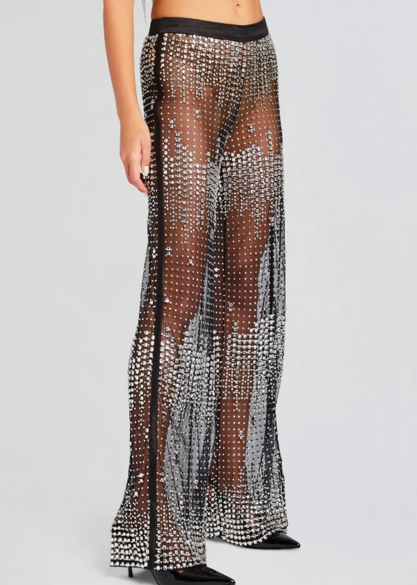 Sheer Bliss*Retrofete Vondra Sequin Pant Black/Silver
