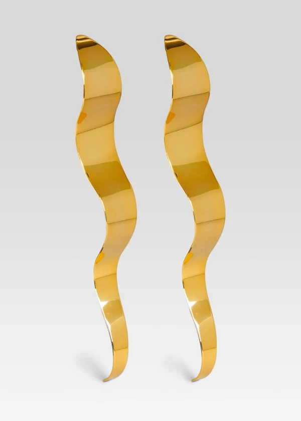 Accessories*Retrofete Wavy Earring Gold