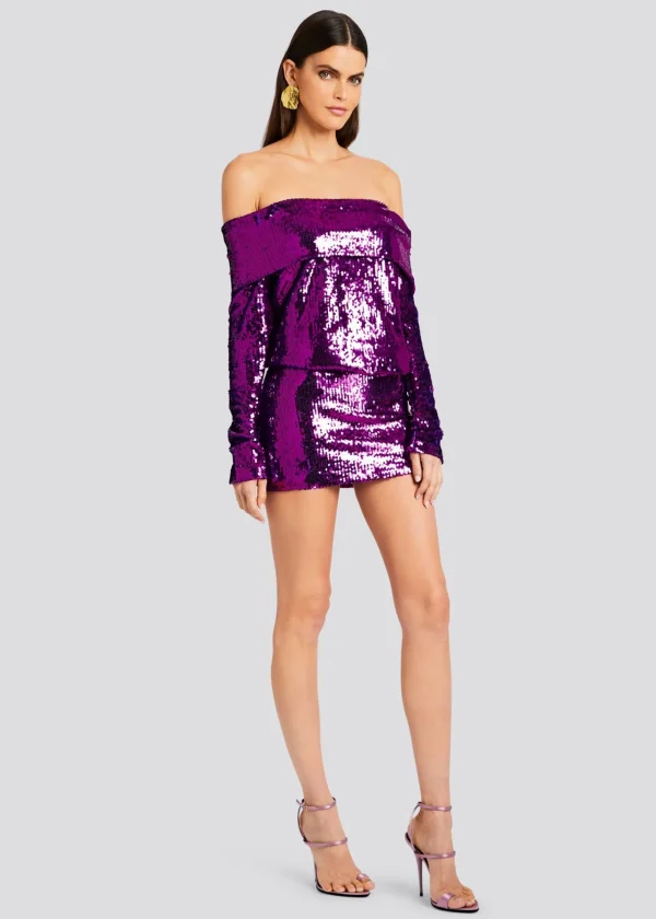 Dresses*Retrofete Wyn Sequin Dress Amethyst