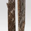 Neutral Moments*Retrofete Yani Leather Gloves Tannin Snake