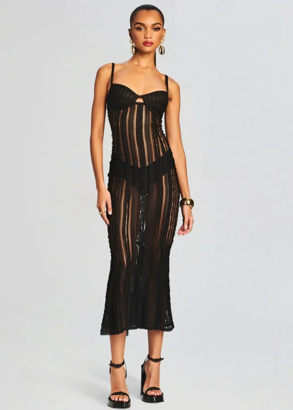 Trending*Retrofete Yayay Long Dress Black Sham