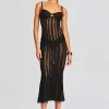 Sheer Bliss*Retrofete Yayay Long Dress Black Sham
