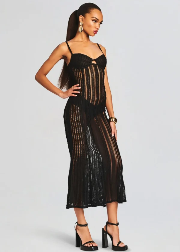 Sheer Bliss*Retrofete Yayay Long Dress Black Sham