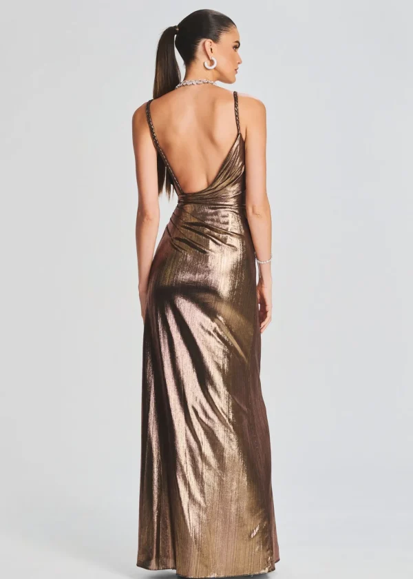 RETROFÊTE*Retrofete Yesi Dress Metallic Bronze