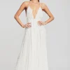 Dresses*Retrofete Zadie Embellished Silk Chiffon Dress White