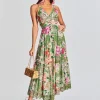 Bridal Party*Retrofete Zaria Long Dress Military Green