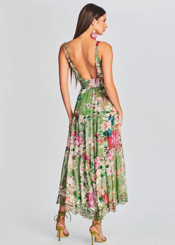 Midi*Retrofete Zaria Long Dress Military Green