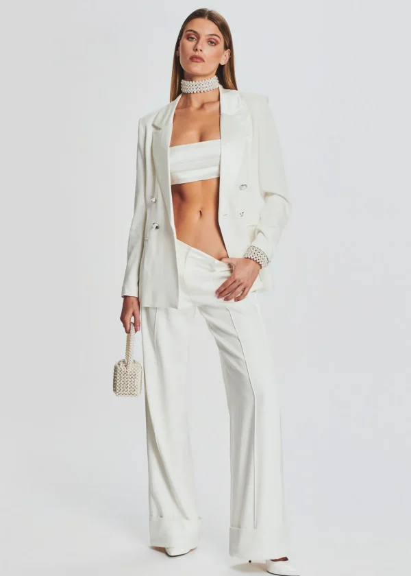 Honeymoon Looks*Retrofete Zeke Bra White/Crystal