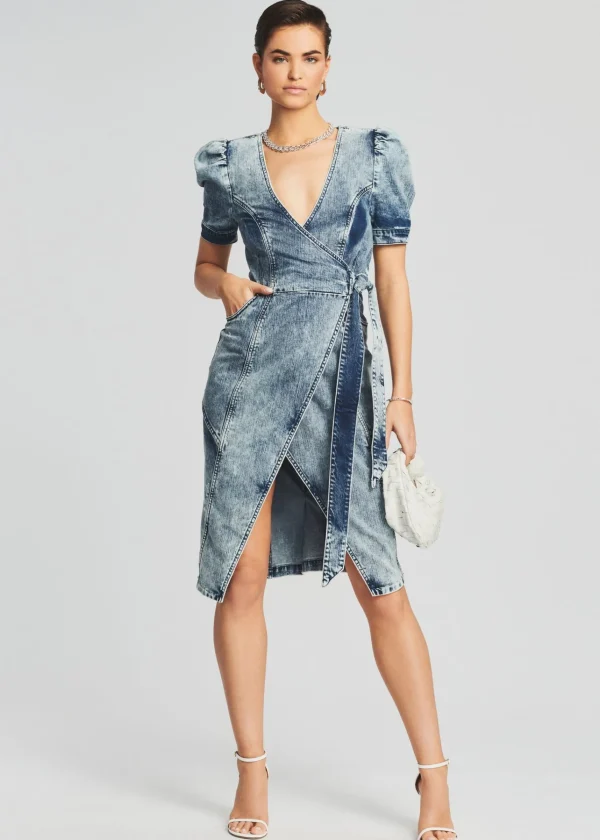 Final Sale*Retrofete Zelda Wrap Dress Sienna