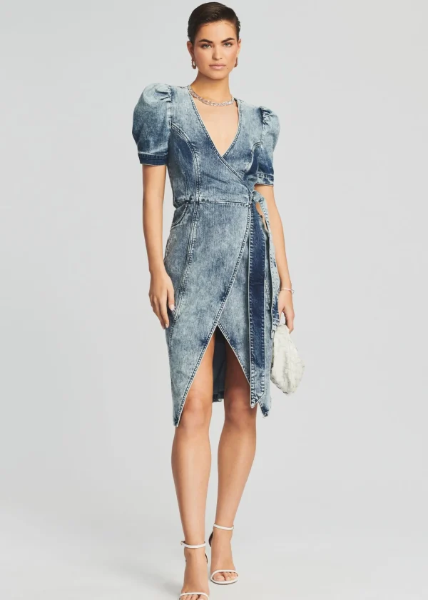 Dresses*Retrofete Zelda Wrap Dress Sienna